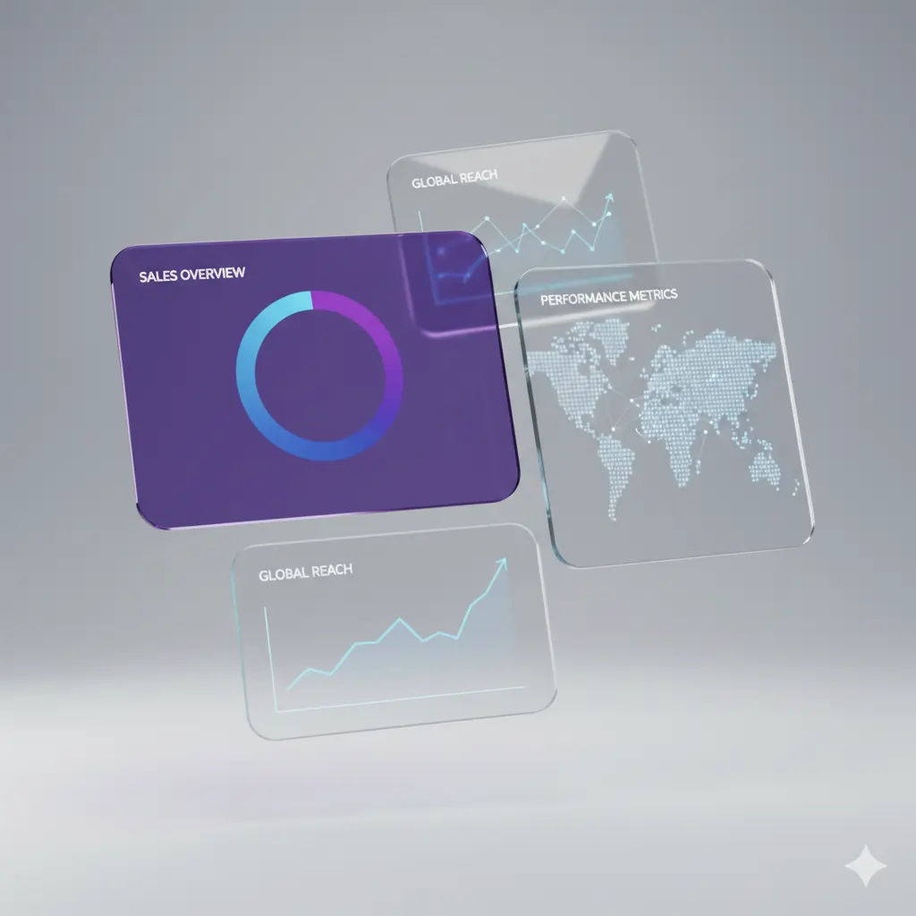 BillArc's business analytics dashboard with charts and graphs.